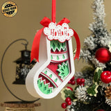 Christmas 5 - 3D Sock Lantern File - Cricut File - LightBoxGoodMan - LightboxGoodman