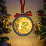 Christmas Angel - 3D Ornament Lantern File - Cricut File - LightBoxGoodMan - LightboxGoodman