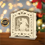 Christmas Angel - Pop-up Light Box File - Cricut File - LightBoxGoodMan - LightboxGoodman