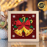 Christmas Bells – Paper Cut Light Box File - Cricut File - 8x8 inches - LightBoxGoodMan - LightboxGoodman