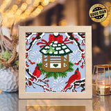 Christmas Cardinal – Paper Cut Light Box File - Cricut File - 8x8 inches - LightBoxGoodMan - LightboxGoodman