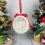 Christmas Deer - 3D Ornament Lantern File - Cricut File - LightBoxGoodMan - LightboxGoodman