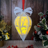 Christmas Deer - Droplet Lantern File - Cricut File 2 - LightBoxGoodMan