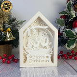 Christmas Deer - Paper Cut House Light Box File - Cricut File - 13x19 Inches - LightBoxGoodMan - LightboxGoodman