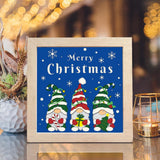 Christmas Gnome 11 – Paper Cut Light Box File - Cricut File - 8x8 inches - LightBoxGoodMan