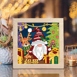 Christmas Gnome 12 – Paper Cut Light Box File - Cricut File - 8x8 inches - LightBoxGoodMan - LightboxGoodman