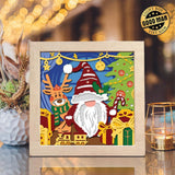 Christmas Gnome 12 – Paper Cut Light Box File - Cricut File - 8x8 inches - LightBoxGoodMan - LightboxGoodman