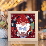 Christmas Gnome 13 – Paper Cut Light Box File - Cricut File - 8x8 inches - LightBoxGoodMan