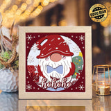 Christmas Gnome 13 – Paper Cut Light Box File - Cricut File - 8x8 inches - LightBoxGoodMan - LightboxGoodman