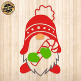 Christmas Gnome 2 - Cricut File - Svg, Png, Dxf, Eps - LightBoxGoodMan - LightboxGoodman