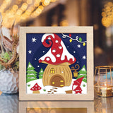 Christmas Gnome 3 – Paper Cut Light Box File - Cricut File - 8x8 inches - LightBoxGoodMan - LightboxGoodman