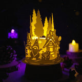 Christmas Gnome - 3D Dome Lantern File - Cricut File - LightBoxGoodMan - LightboxGoodman