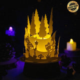 Christmas Gnome - 3D Dome Lantern File - Cricut File - LightBoxGoodMan - LightboxGoodman