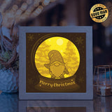 Christmas Gnome 4 – Paper Cut Light Box File - Cricut File - 8x8 inches - LightBoxGoodMan - LightboxGoodman