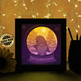 Christmas Gnome 4 - Paper Cutting Light Box - LightBoxGoodman - LightboxGoodman