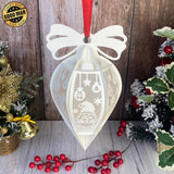 Christmas Gnome - Droplet Lantern File - Cricut SVG File - LightBoxGoodMan - LightboxGoodman