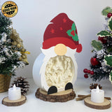 Christmas Gnome - Paper Cut Gnome Light Box File - Cricut File - 10x7 inches - LightBoxGoodMan - LightboxGoodman