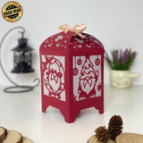 Christmas Gnome - Paper Cut Lantern File - Cricut File - 10,5x20,6cm - LightBoxGoodMan - LightboxGoodman