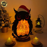 Christmas Gnome - Paper Cut Owl Light Box File - Cricut File - 25x20 cm - LightBoxGoodMan - LightboxGoodman