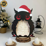 Christmas Gnome - Paper Cut Owl Light Box File - Cricut File - 25x20 cm - LightBoxGoodMan - LightboxGoodman