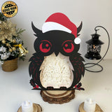 Christmas Gnome - Paper Cut Owl Light Box File - Cricut File - 25x20 cm - LightBoxGoodMan - LightboxGoodman