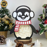 Christmas Gnome - Paper Cut Penguin Light Box File - Cricut File - 25x20cm - LightBoxGoodMan - LightboxGoodman