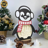 Christmas Gnome - Paper Cut Penguin Light Box File - Cricut File - 25x20cm - LightBoxGoodMan - LightboxGoodman