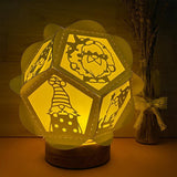 Christmas Gnome - Pentagon 3D Lantern File - Cricut File - LightBoxGoodMan - LightboxGoodman