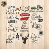 Christmas Holidays Bundle - Cricut File - Svg, Png, Dxf, Eps - LightBoxGoodMan - LightboxGoodman