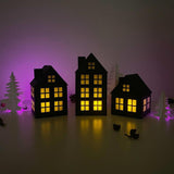 Christmas House - 3D Christmas House Lantern File - Cricut File 1 - LightBoxGoodMan