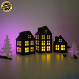 Christmas House - 3D House Lantern File - Cricut File - LightBoxGoodMan - LightboxGoodman