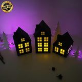 Christmas House - 3D House Lantern File - Cricut File - LightBoxGoodMan - LightboxGoodman