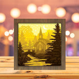 Christmas In The Forest 2 - Paper Cutting Light Box - LightBoxGoodman - LightboxGoodman