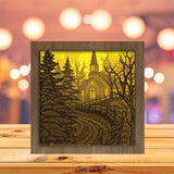 Christmas In The Forest 3 - Paper Cutting Light Box - LightBoxGoodman - LightboxGoodman