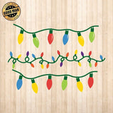 Christmas Lights - Cricut File - Svg, Png, Dxf, Eps - LightBoxGoodMan - LightboxGoodman