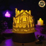 Christmas Nativity 2 - 3D Dome Lantern File - Cricut File - LightBoxGoodMan - LightboxGoodman