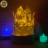 Christmas Nativity- 3D Dome Lantern File - Cricut File - LightBoxGoodMan - LightboxGoodman