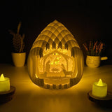 Christmas Nativity - 3D Pop-up Light Box Droplet File - Cricut File - LightBoxGoodMan