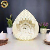 Christmas Nativity - 3D Pop-up Light Box Droplet File - Cricut File - LightBoxGoodMan - LightboxGoodman