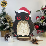 Christmas Santa 1 - Paper Cut Owl Light Box File - Cricut File - 25x20 cm - LightBoxGoodMan - LightboxGoodman