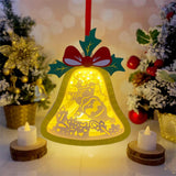 Christmas Santa - Bell Lantern File - Cricut File - LightBoxGoodMan - LightboxGoodman