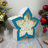 Christmas Santa - Paper Cut Snowflake Light Box File - Cricut File - 7.5x7.5 inches - LightBoxGoodMan - LightboxGoodman