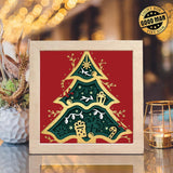 Christmas Tree – Paper Cut Light Box File - Cricut File - 8x8 inches - LightBoxGoodMan - LightboxGoodman