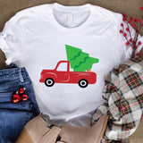 Christmas Tree Red Truck - Cricut File - Svg, Png, Dxf, Eps - LightBoxGoodMan - LightboxGoodman