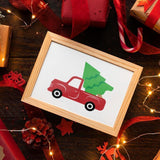 Christmas Tree Red Truck - Cricut File - Svg, Png, Dxf, Eps - LightBoxGoodMan - LightboxGoodman