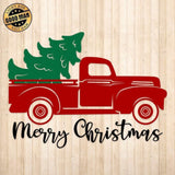 Christmas Truck 2 - Cricut File - Svg, Png, Dxf, Eps - LightBoxGoodMan - LightboxGoodman