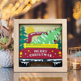 Christmas Truck 2 - Paper Cut Light Box File - Cricut File - 8x8 inches - LightBoxGoodMan - LightboxGoodman