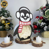 Christmas Truck 2 - Paper Cut Penguin Light Box File - Cricut File - 25x20cm - LightBoxGoodMan - LightboxGoodman