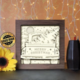 Christmas Truck 2 - Paper Cutting Light Box - LightBoxGoodman - LightboxGoodman