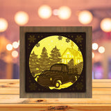 Christmas Truck 3 - Paper Cutting Light Box - LightBoxGoodman - LightboxGoodman